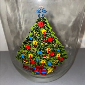 Vintage Carlton Glass 3L Christmas Tree jar canister